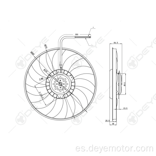 Ventiladores del radiador de refrigeración para A4 SEAT EXEO